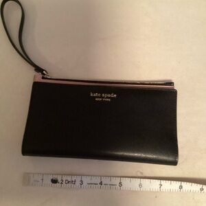 Kate Spade Black and Pink Wristlet